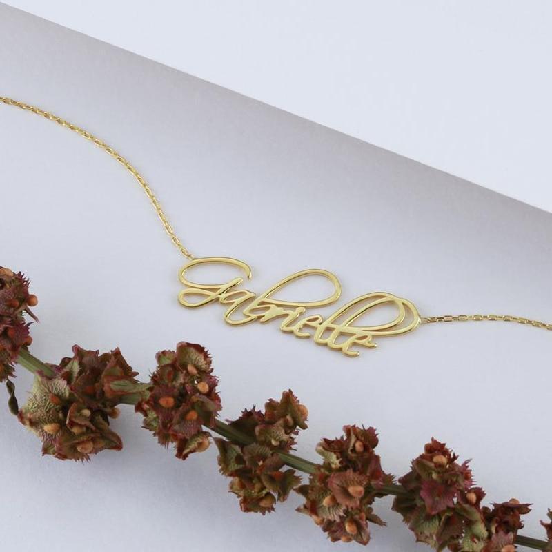 Extra Fancy Script Name Necklace